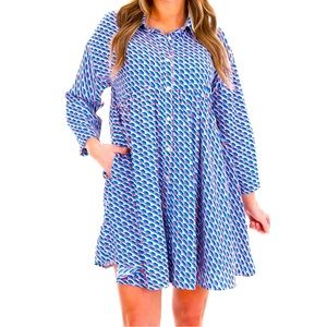 Entro NWT Button Down Swing Dress